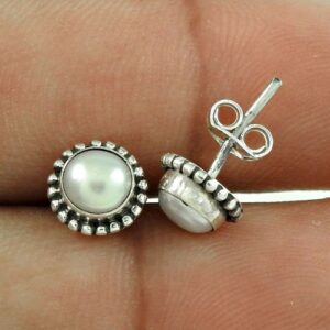 Zilveren Parel Knopjes