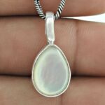 Zilveren Hanger Parel Natuursteen