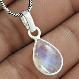 Zilveren Hanger Regenboog Maansteen