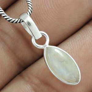 zilveren hanger maansteen