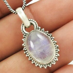 Hanger regenboog maansteen handgemaakt